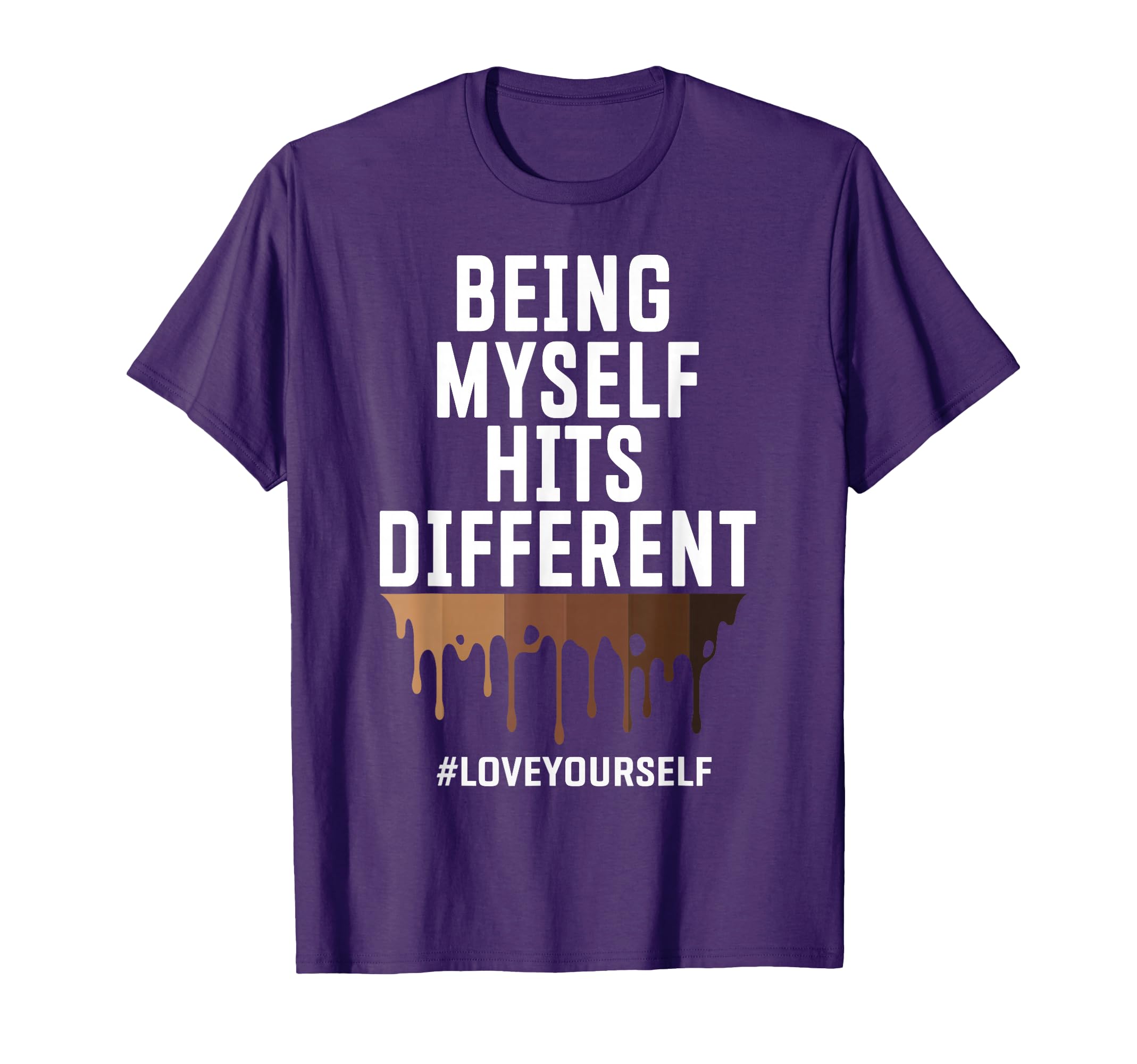 Hits Different Positive Affirmation T-Shirt - Minimalist Print Men Women - T-Shirt, Sweatshirt, Hoodie