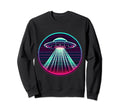 Spaceship 80S Synthwave Vaporwave Sweatshirt - Trendy Graphic for Adults - T-Shirt, Sweatshirt, Hoodie