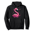 Meditation Flamingo Yoga Pose Hoodie - Minimalist Print for Adults - T-Shirt, Sweatshirt, Hoodie