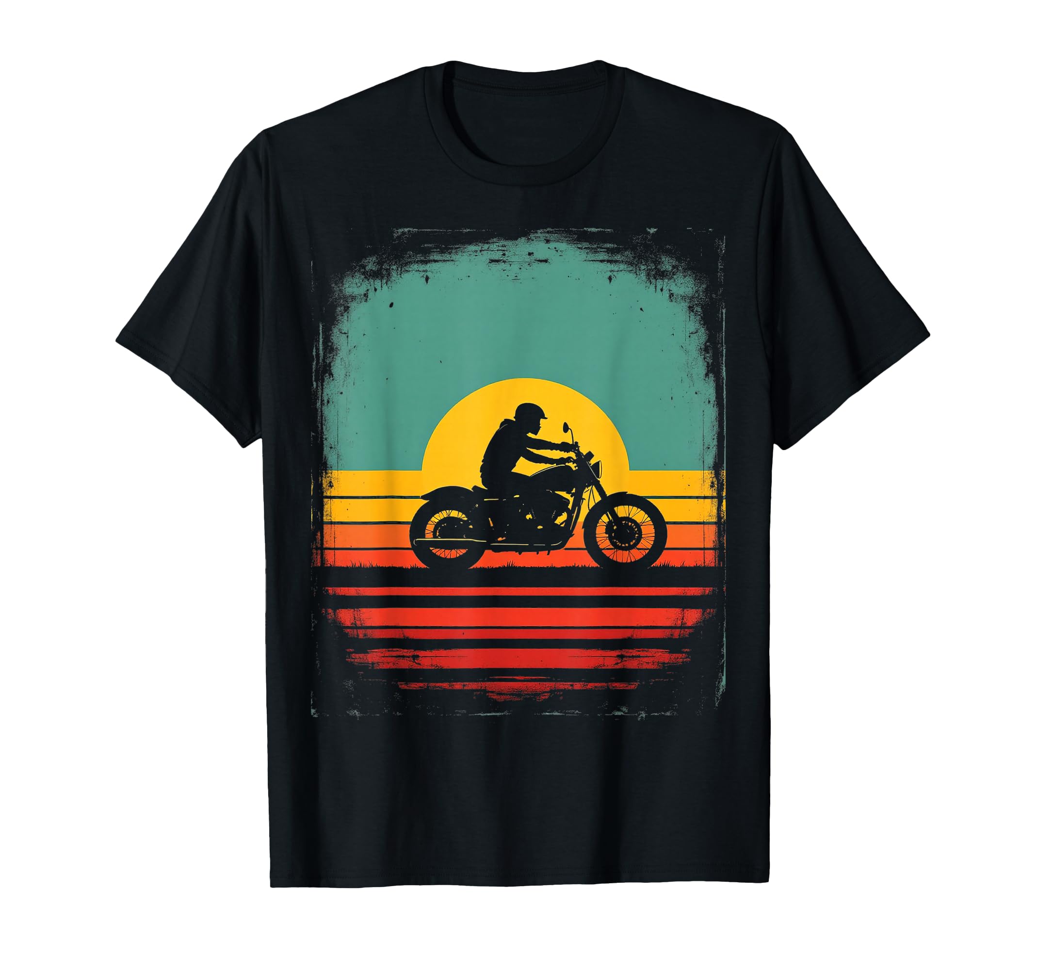 Motorcycle Silhouette T-Shirt - Minimalist Print Unisex - T-Shirt, Sweatshirt, Hoodie