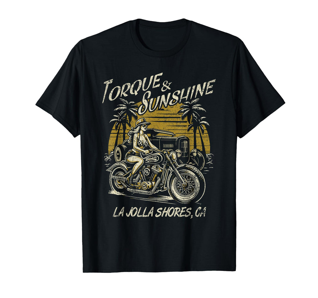La Jolla Shores California Motorcycle T-Shirt - Streetwear Style Men Women - T-Shirt, Sweatshirt, Hoodie