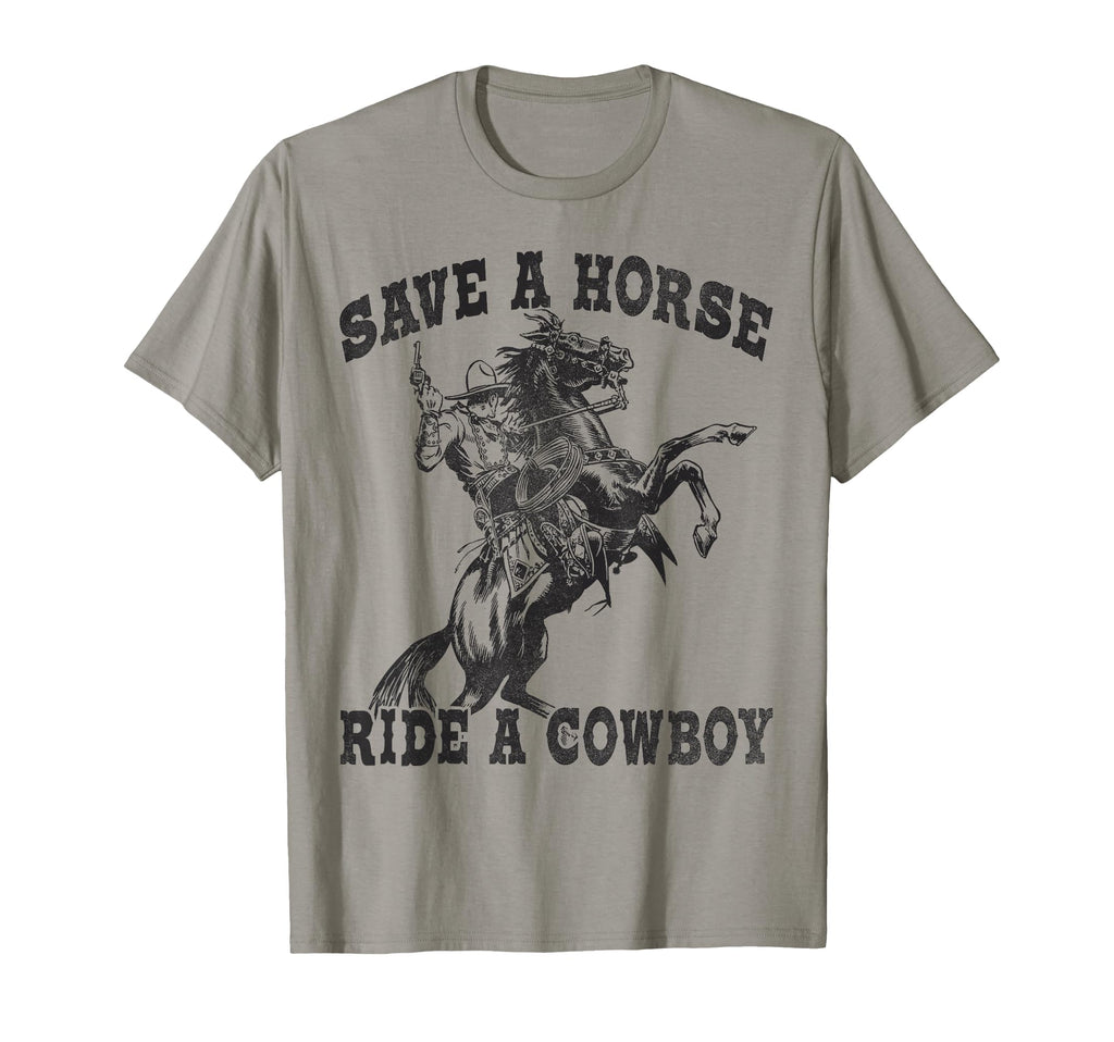 Save Horse Ride Cowboy Funny T-Shirt - Trendy Graphic for Adults - T-Shirt, Sweatshirt, Hoodie