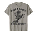 Save Horse Ride Cowboy Funny T-Shirt - Trendy Graphic for Adults - T-Shirt, Sweatshirt, Hoodie