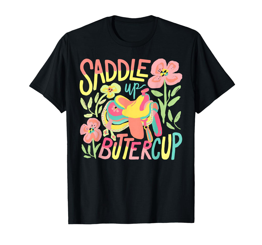 Saddle Up Buttercup Pastel Country T-Shirt - Trendy Graphic Men Women - T-Shirt, Sweatshirt, Hoodie