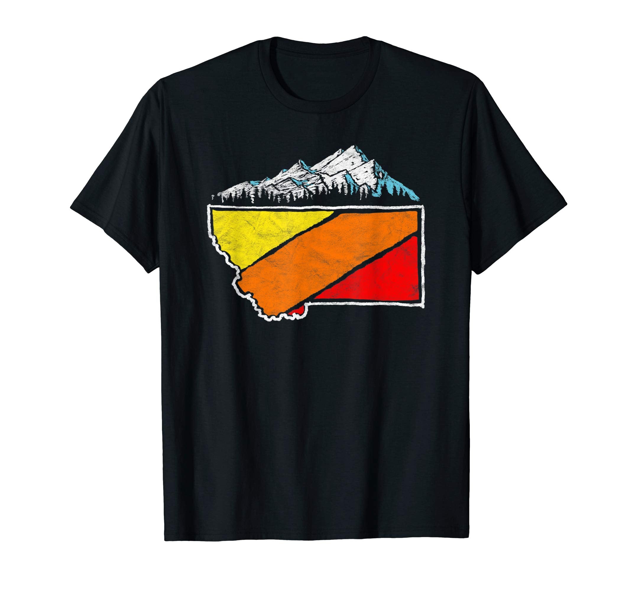 State Montana Outdoors Mountains T-Shirt - Aesthetic Graphic Men Women - T-Shirt, Sweatshirt, Hoodie