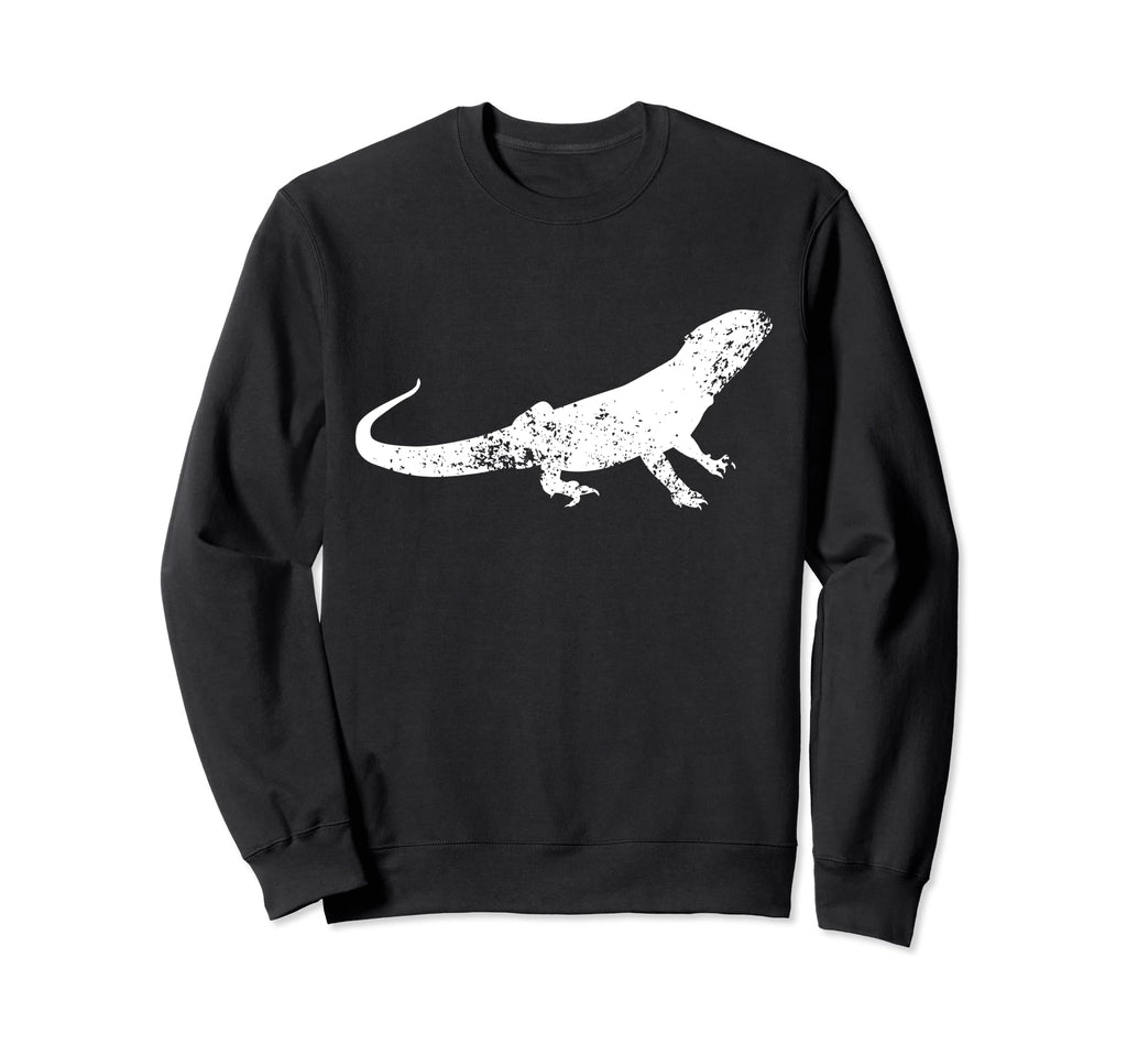 Distressed Bearded Dragon Bearded Sweatshirt - Minimalist Print for Adults - T-Shirt, Sweatshirt, Hoodie