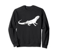 Distressed Bearded Dragon Bearded Sweatshirt - Minimalist Print for Adults - T-Shirt, Sweatshirt, Hoodie