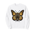 Butterfly Floral Garden Nature Sweatshirt - Minimalist Print Men Women - T-Shirt, Sweatshirt, Hoodie