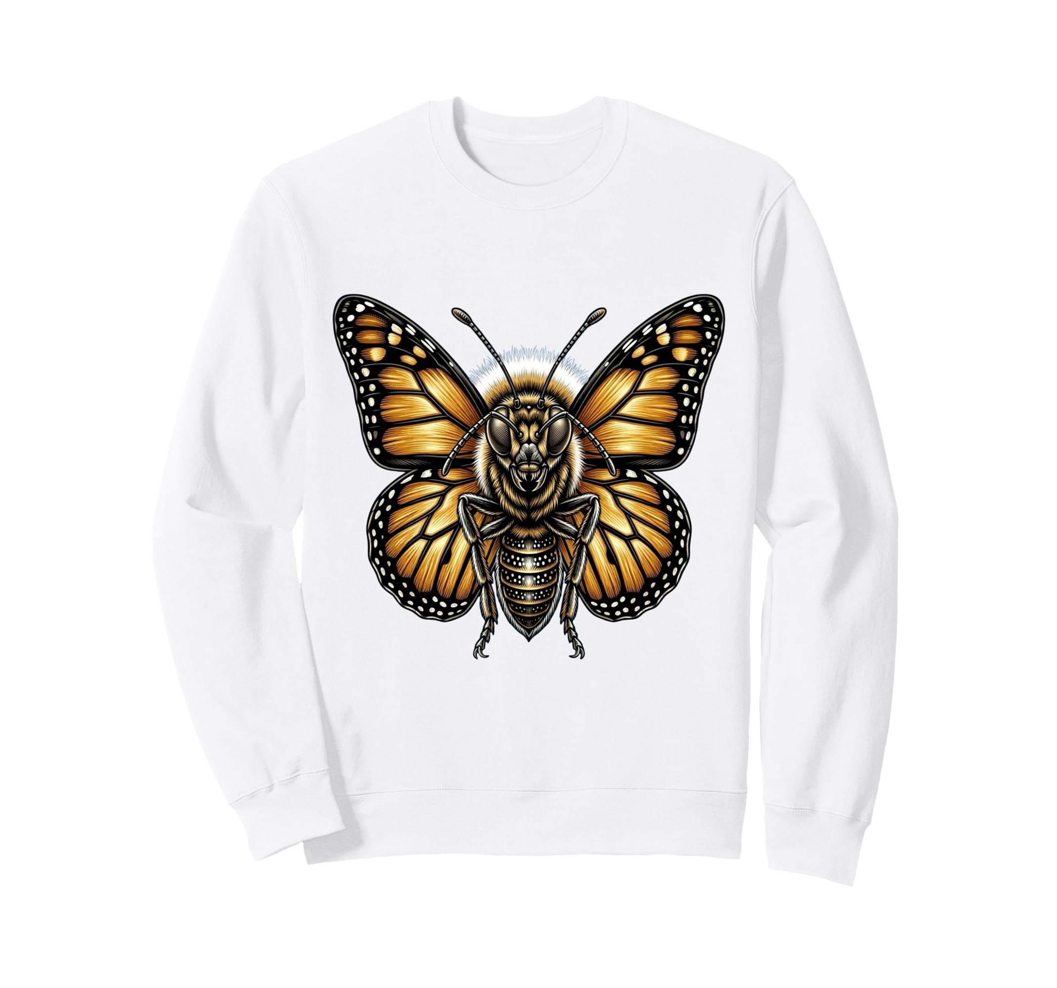 Butterfly Floral Garden Nature Sweatshirt - Minimalist Print Men Women - T-Shirt, Sweatshirt, Hoodie