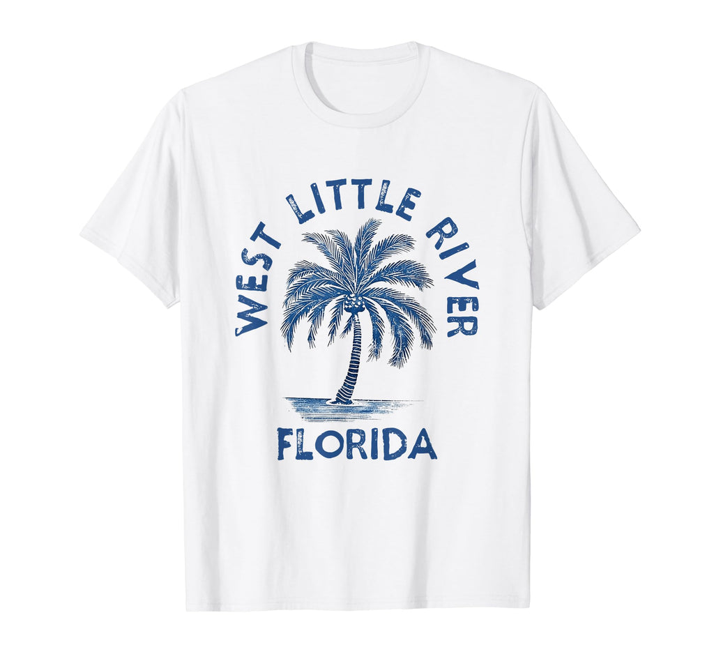West Little River Florida Palm Tree Fl T-Shirt - Trendy Graphic for Adults - T-Shirt, Sweatshirt, Hoodie