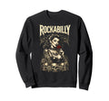Rockabilly Gothic Pinup Skulls Sweatshirt - Graphic Print for Adults - T-Shirt, Sweatshirt, Hoodie