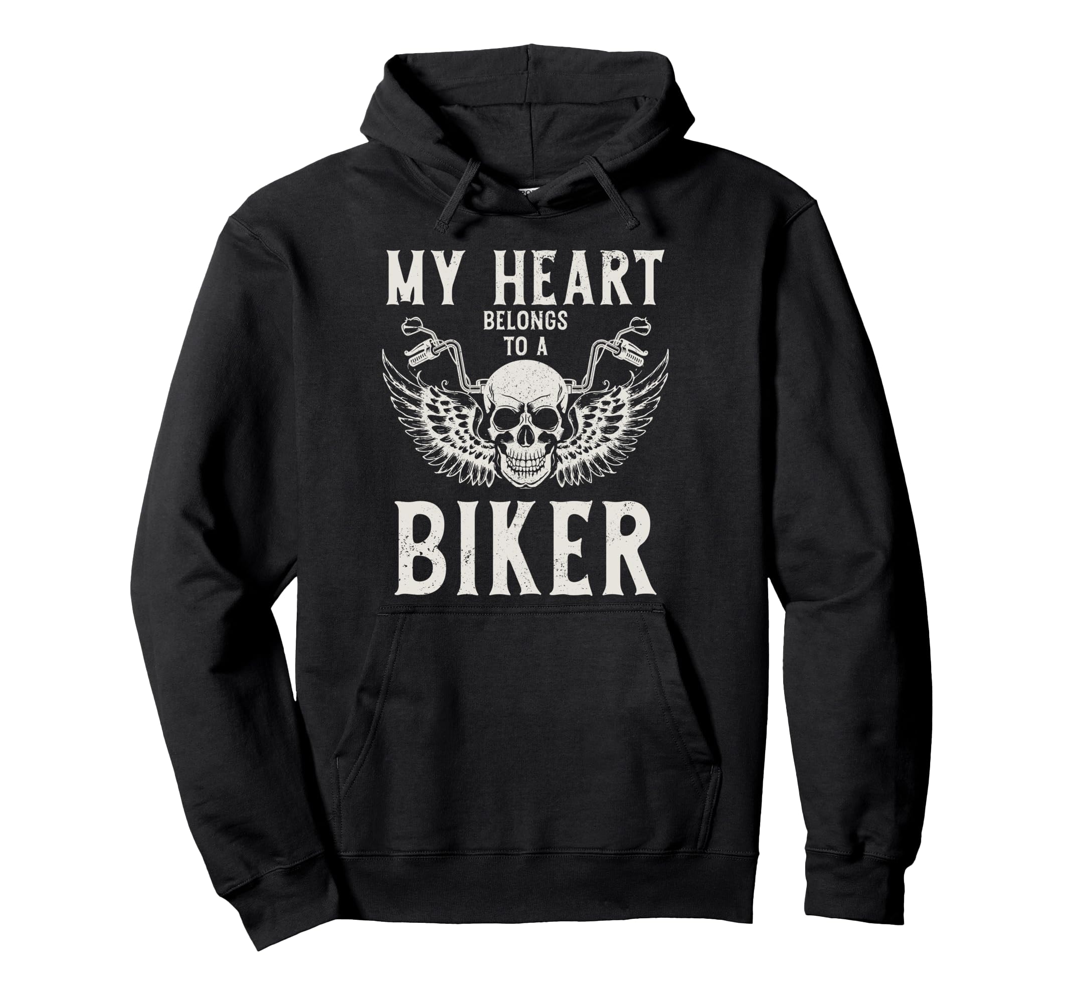 Biker My Heart Belongs To Biker Motorcycle Hoodie - Graphic Print Men Women - T-Shirt, Sweatshirt, Hoodie