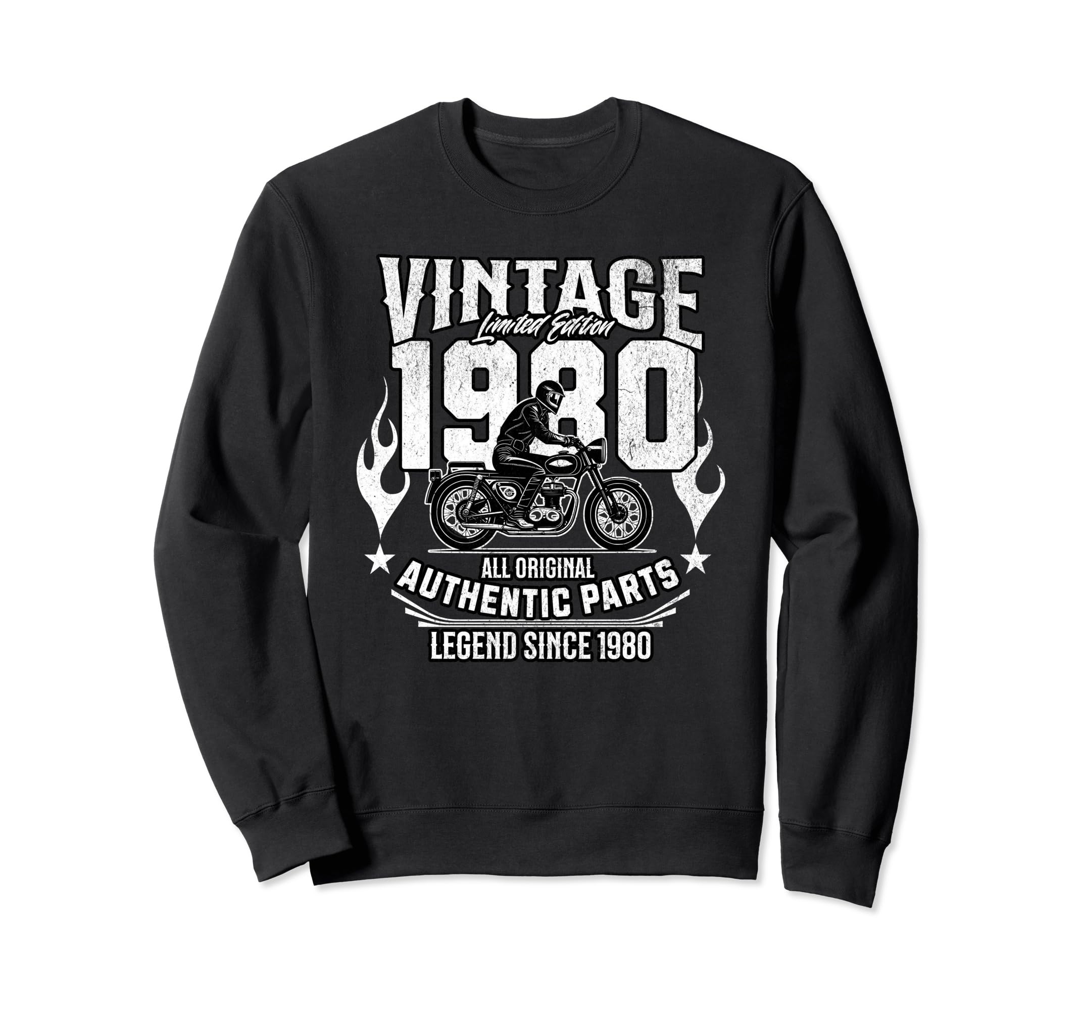 1980 Birthday Meme 1980 Motorcycle Fan Sweatshirt - Unique Graphic Unisex - T-Shirt, Sweatshirt, Hoodie