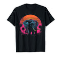 Elephant Vaporwave Aesthetic Synthwave T-Shirt - Novelty Apparel Men Women - T-Shirt, Sweatshirt, Hoodie