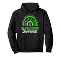 Depression Awareness Boho Rainbow Hoodie - Minimalist Print Men Women - T-Shirt, Sweatshirt, Hoodie