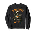 Skeleton Biker Ride Motorcycle Sweatshirt - Streetwear Style Unisex - T-Shirt, Sweatshirt, Hoodie