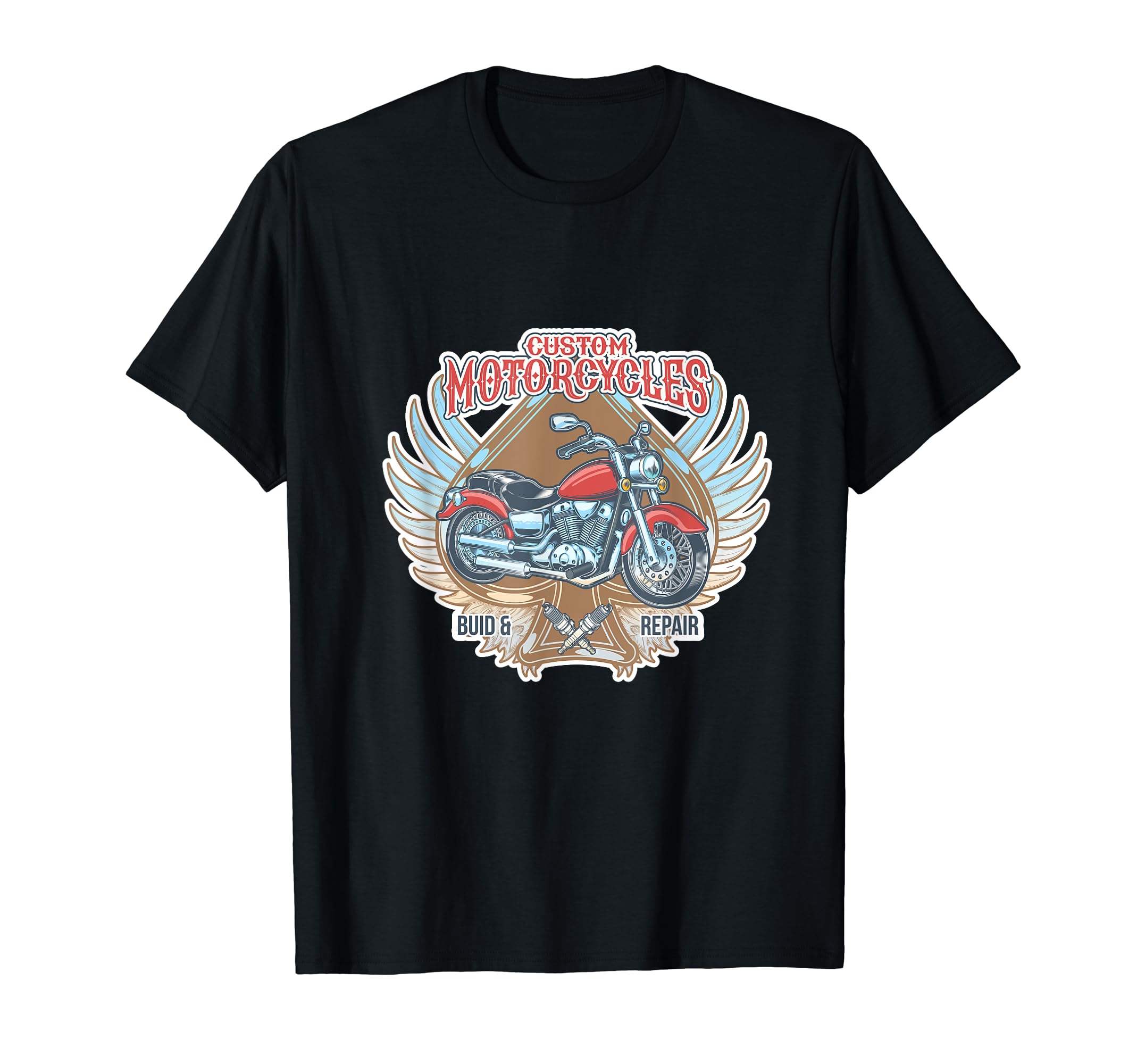 American Custum Motorcycle T-Shirt - Streetwear Style Men Women - T-Shirt, Sweatshirt, Hoodie