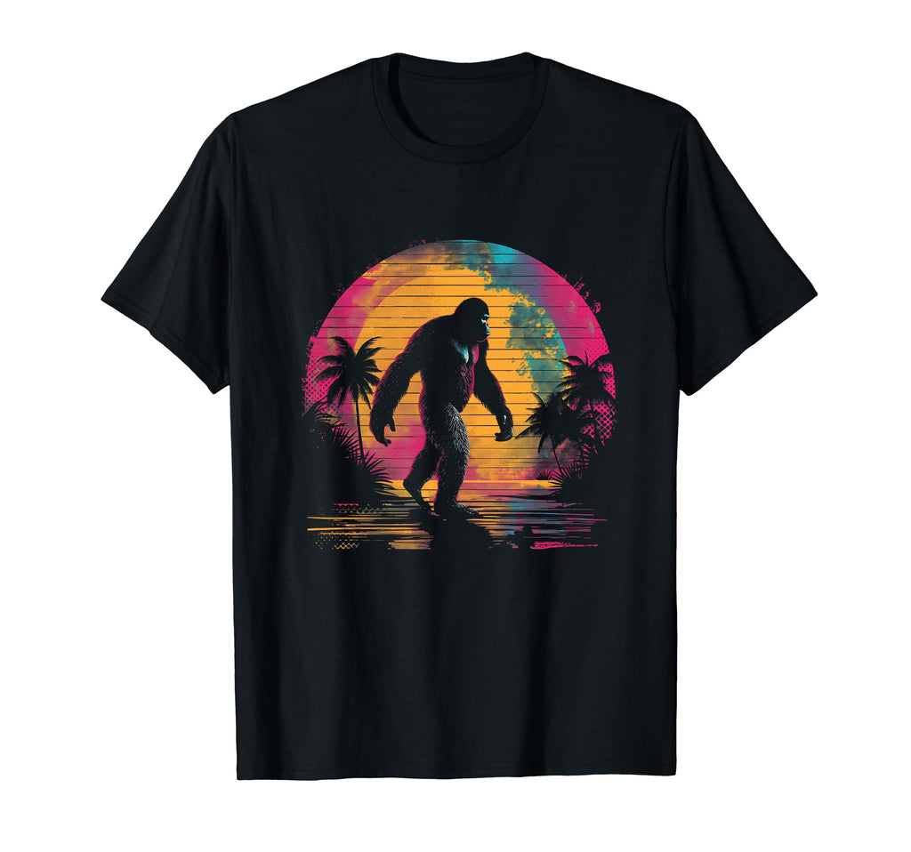 Bigfoot Vaporwave Aesthetic Synthwave T-Shirt - Streetwear Style Unisex - T-Shirt, Sweatshirt, Hoodie