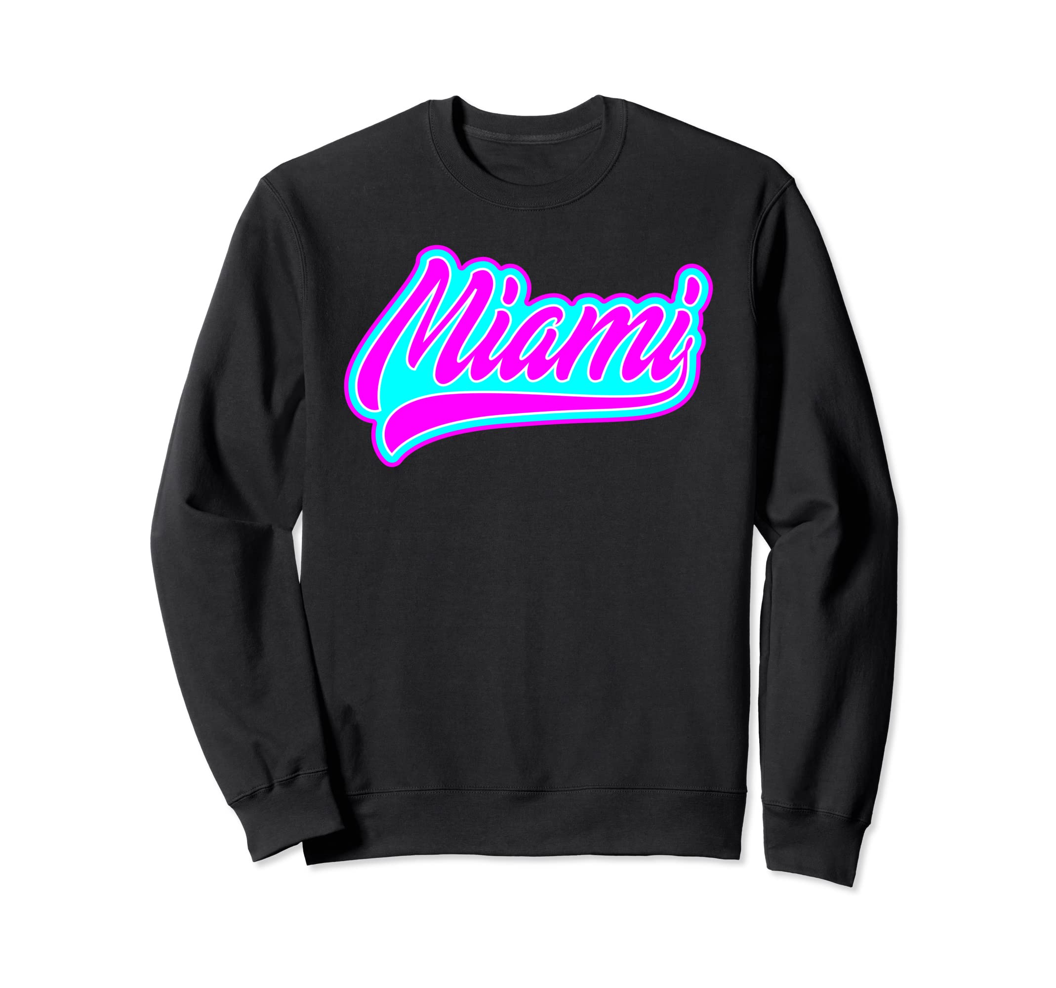 Miami Vaperwave Synthwave 80S Sweatshirt - Custom Art Print Men Women - T-Shirt, Sweatshirt, Hoodie