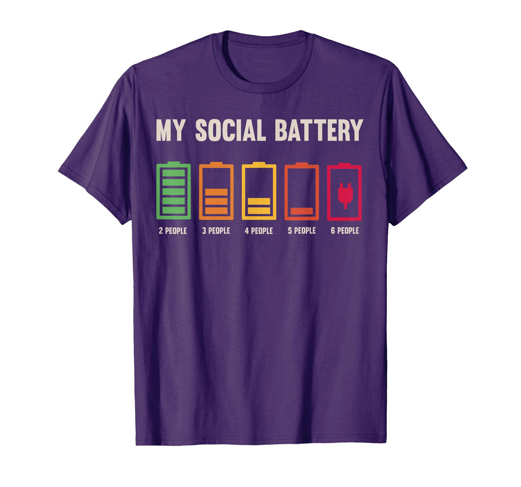 My Social Battery Low Energy Anti T-Shirt - Trendy Graphic Men Women - T-Shirt, Sweatshirt, Hoodie