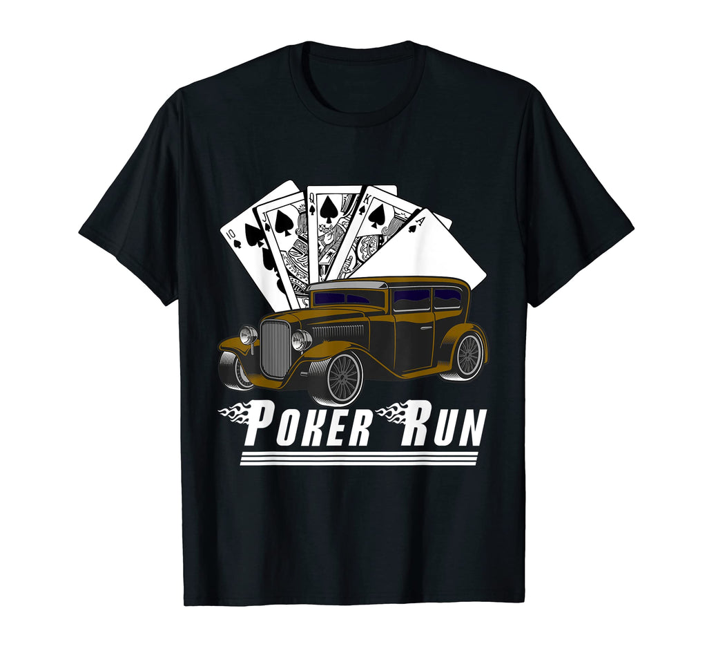 Hot Rod Sedan Poker Run Rat Rod Car T-Shirt - Aesthetic Graphic for Adults - T-Shirt, Sweatshirt, Hoodie