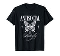 Antisocial Butterfly Funny T-Shirt - Aesthetic Graphic for Adults - T-Shirt, Sweatshirt, Hoodie
