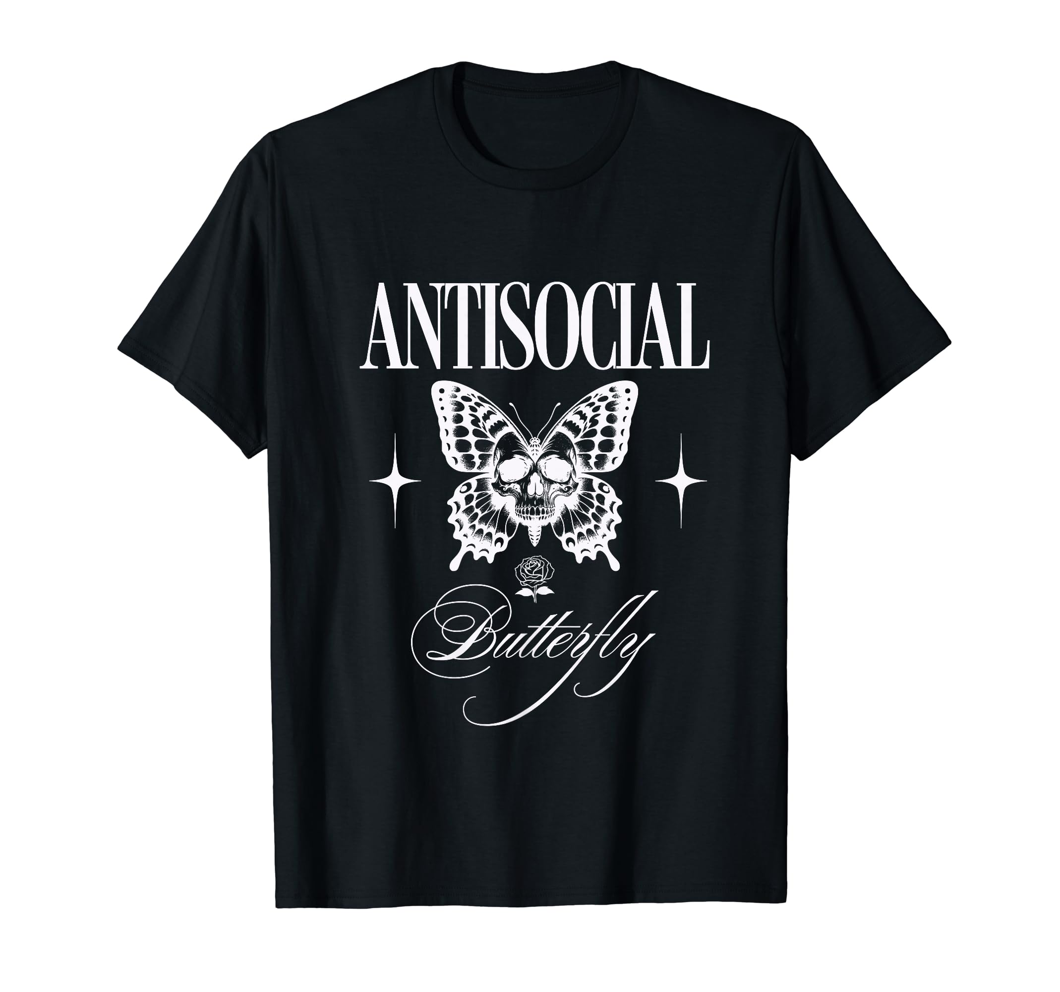 Antisocial Butterfly Funny T-Shirt - Aesthetic Graphic for Adults - T-Shirt, Sweatshirt, Hoodie