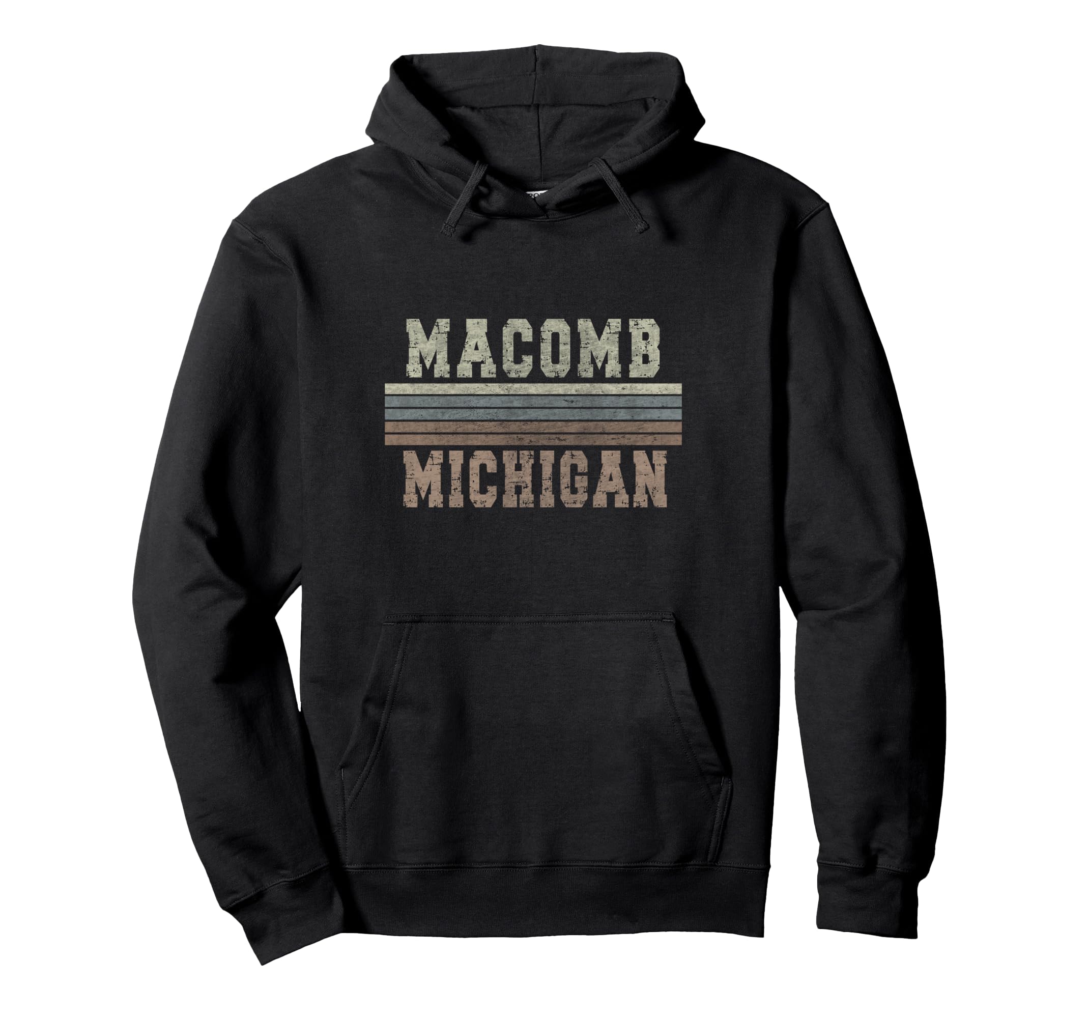 Macomb Michigan Hoodie - Novelty Apparel for Adults - T-Shirt, Sweatshirt, Hoodie