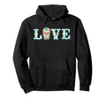 Love Sugar Skull Hoodie - Novelty Apparel Unisex - T-Shirt, Sweatshirt, Hoodie