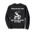 Roller Skating Dad Disco Derby Sweatshirt - Minimalist Print for Adults - T-Shirt, Sweatshirt, Hoodie