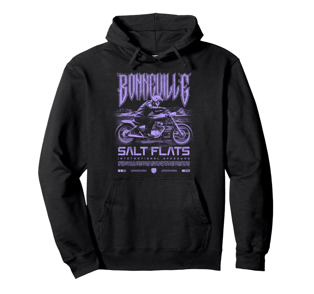 Bonneville Salt Flats Motorcycle Hoodie - Casual Everyday Wear for Adults - T-Shirt, Sweatshirt, Hoodie