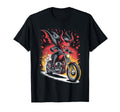Devil Biker Riding Motorcycle Outfit Rider T-Shirt - Graphic Print Unisex - T-Shirt, Sweatshirt, Hoodie
