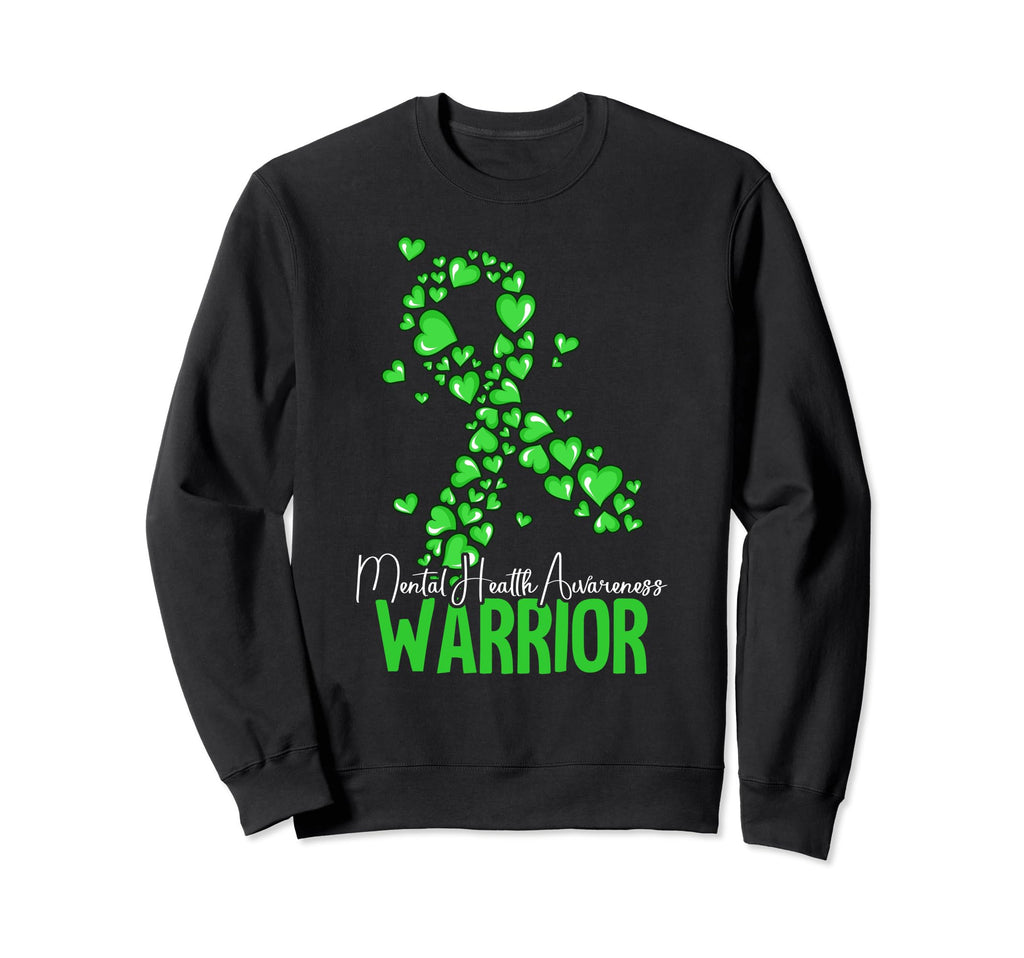 Warrior Mental Health Awareness Sweatshirt - Unique Graphic Unisex - T-Shirt, Sweatshirt, Hoodie