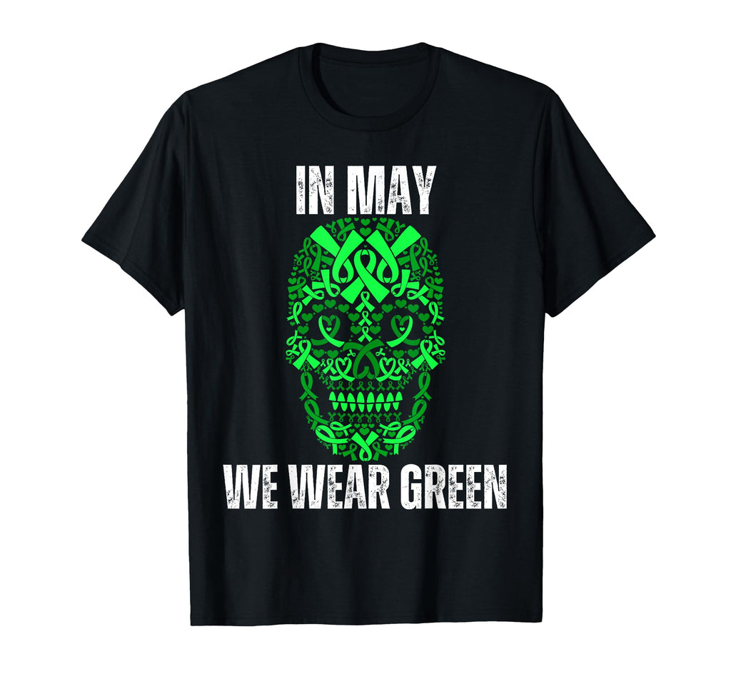 Sugar Skull May We Wear Green Mental T-Shirt - Custom Art Print for Adults - T-Shirt, Sweatshirt, Hoodie