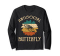 Funny Antisocial Butterfly Item T-Shirt - Minimalist Print for Adults - T-Shirt, Sweatshirt, Hoodie