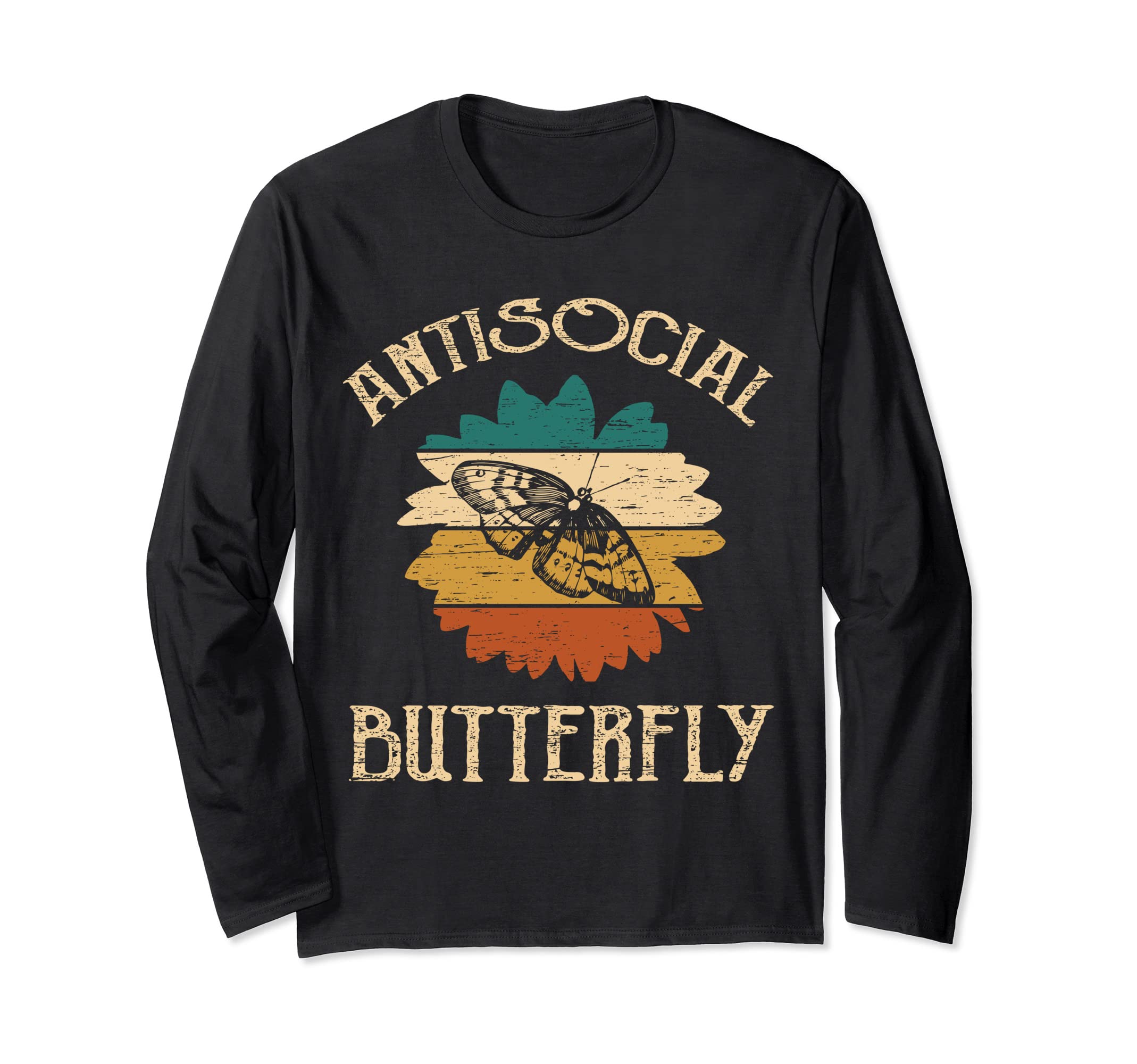 Funny Antisocial Butterfly Item T-Shirt - Minimalist Print for Adults - T-Shirt, Sweatshirt, Hoodie