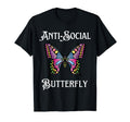 Antisocial Butterfly Aesthetic Funny T-Shirt - Custom Art Print Unisex - T-Shirt, Sweatshirt, Hoodie