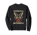 Antisocial Butterfly Gift Hoodie - Streetwear Style for Adults - T-Shirt, Sweatshirt, Hoodie