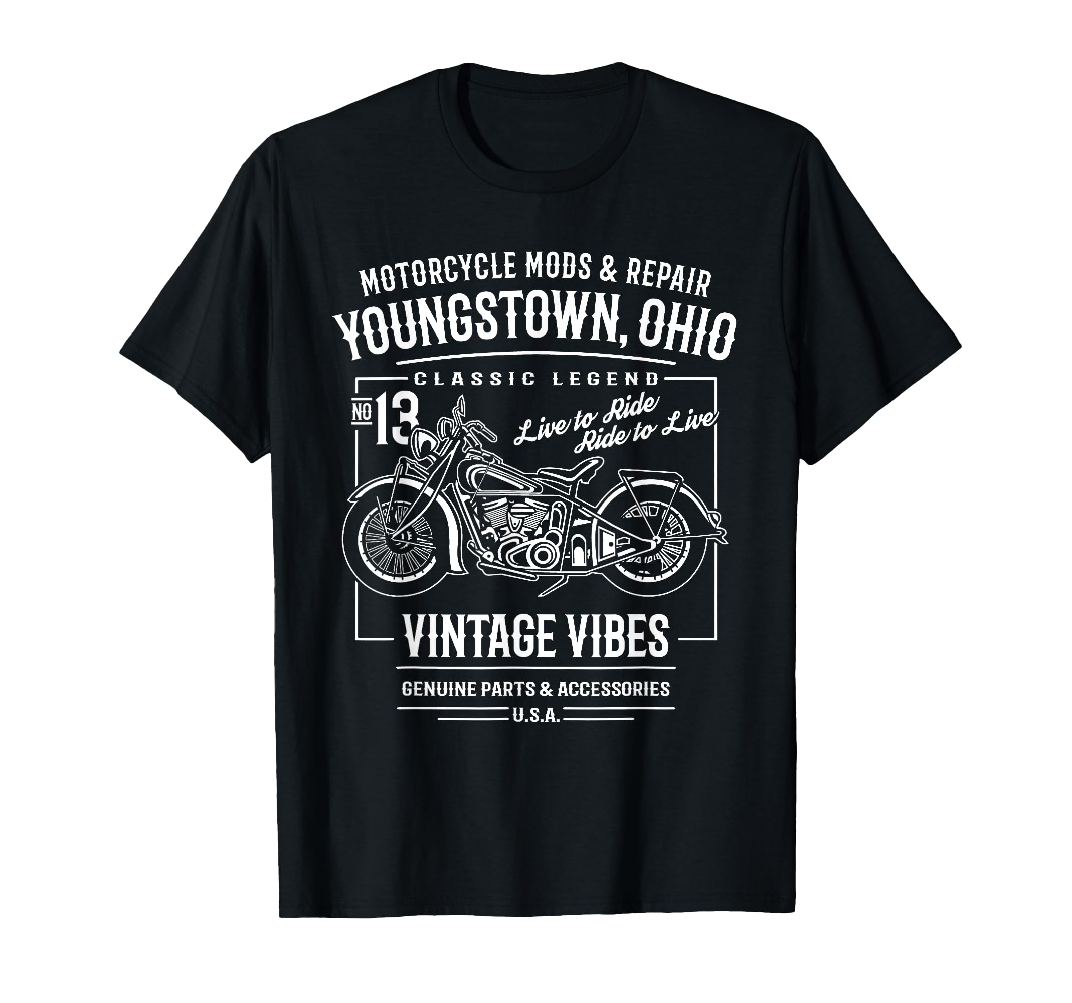 Youngstown Oh Usa Motorcycle Adventure T-Shirt - Unique Graphic Unisex - T-Shirt, Sweatshirt, Hoodie