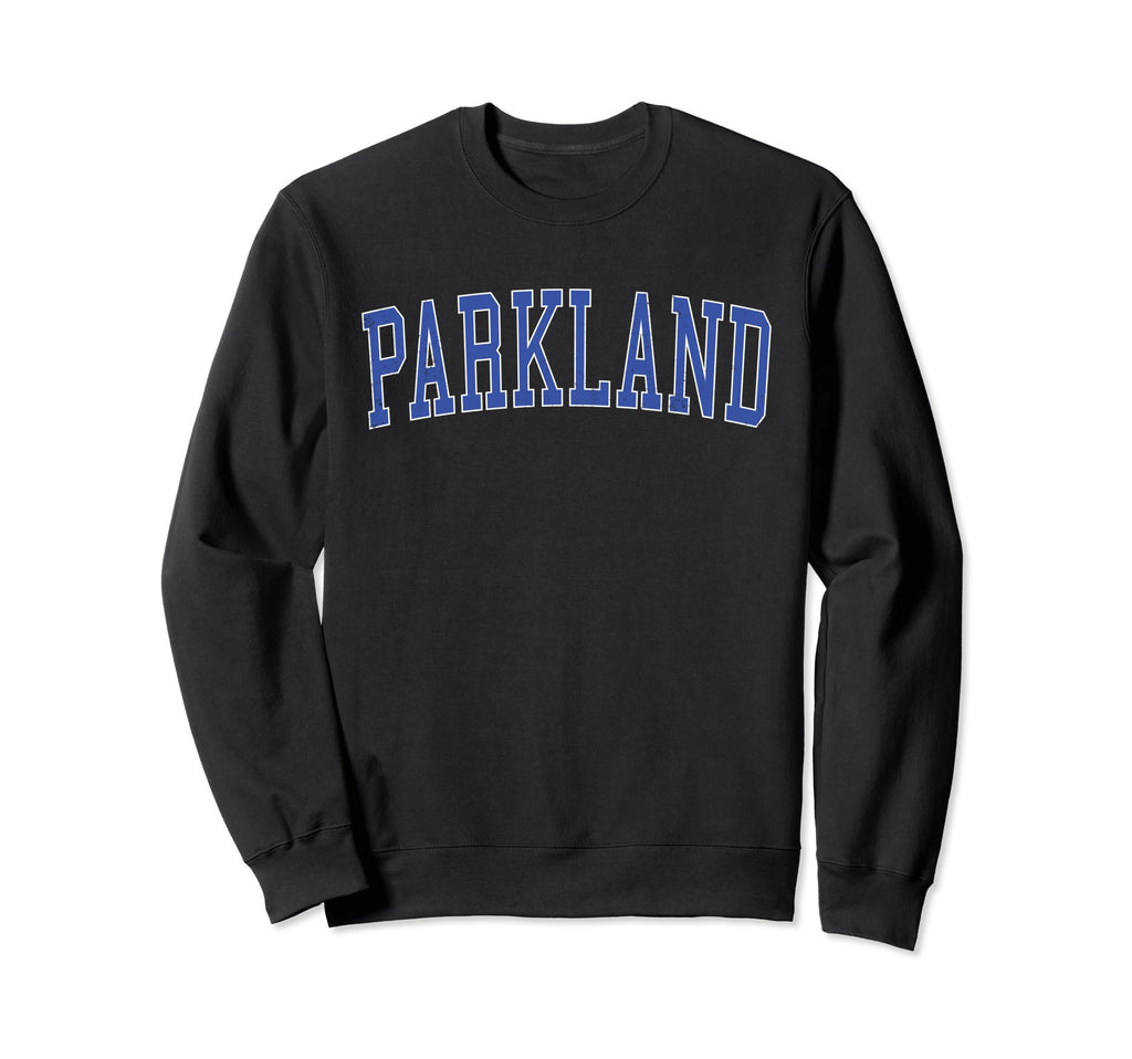Parkland Fl Distressed Blue Varsity Sweatshirt - Graphic Print Men Women - T-Shirt, Sweatshirt, Hoodie