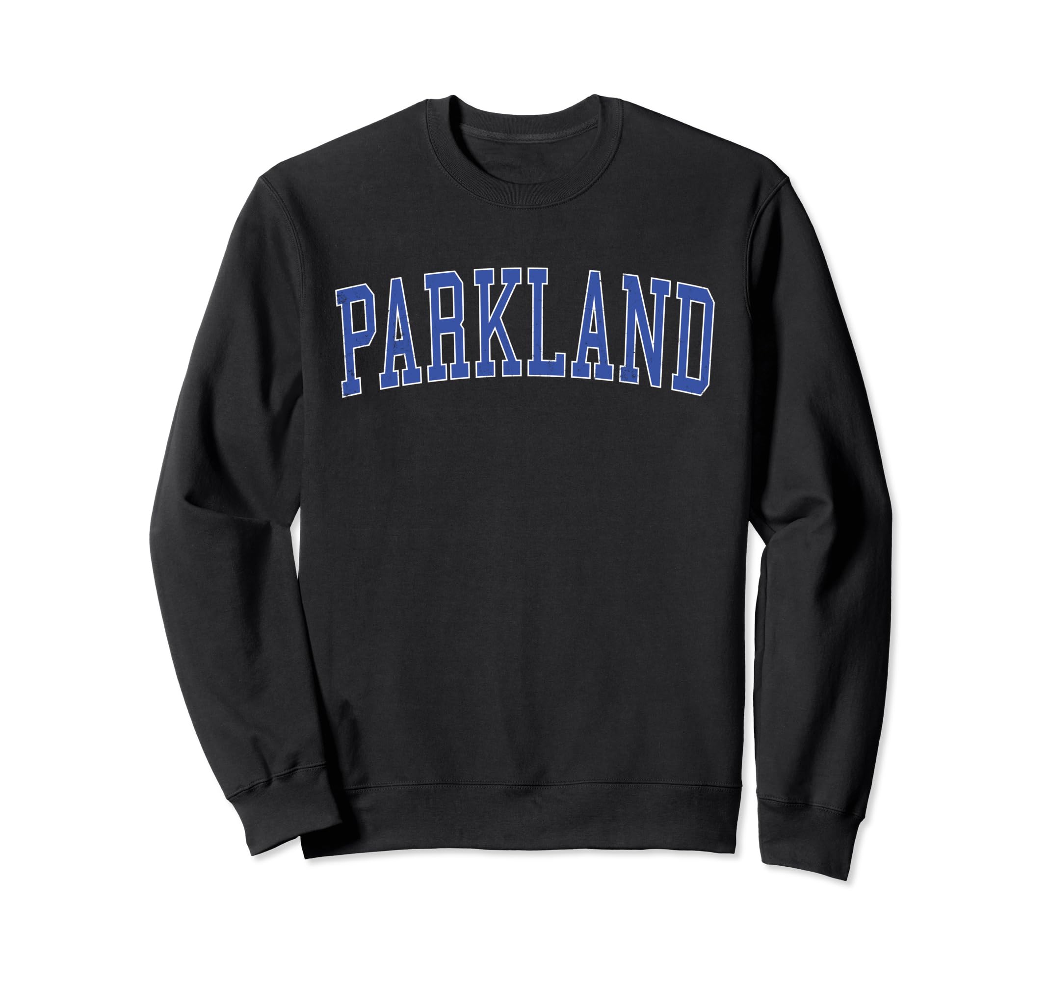 Parkland Fl Distressed Blue Varsity Sweatshirt - Graphic Print Men Women - T-Shirt, Sweatshirt, Hoodie
