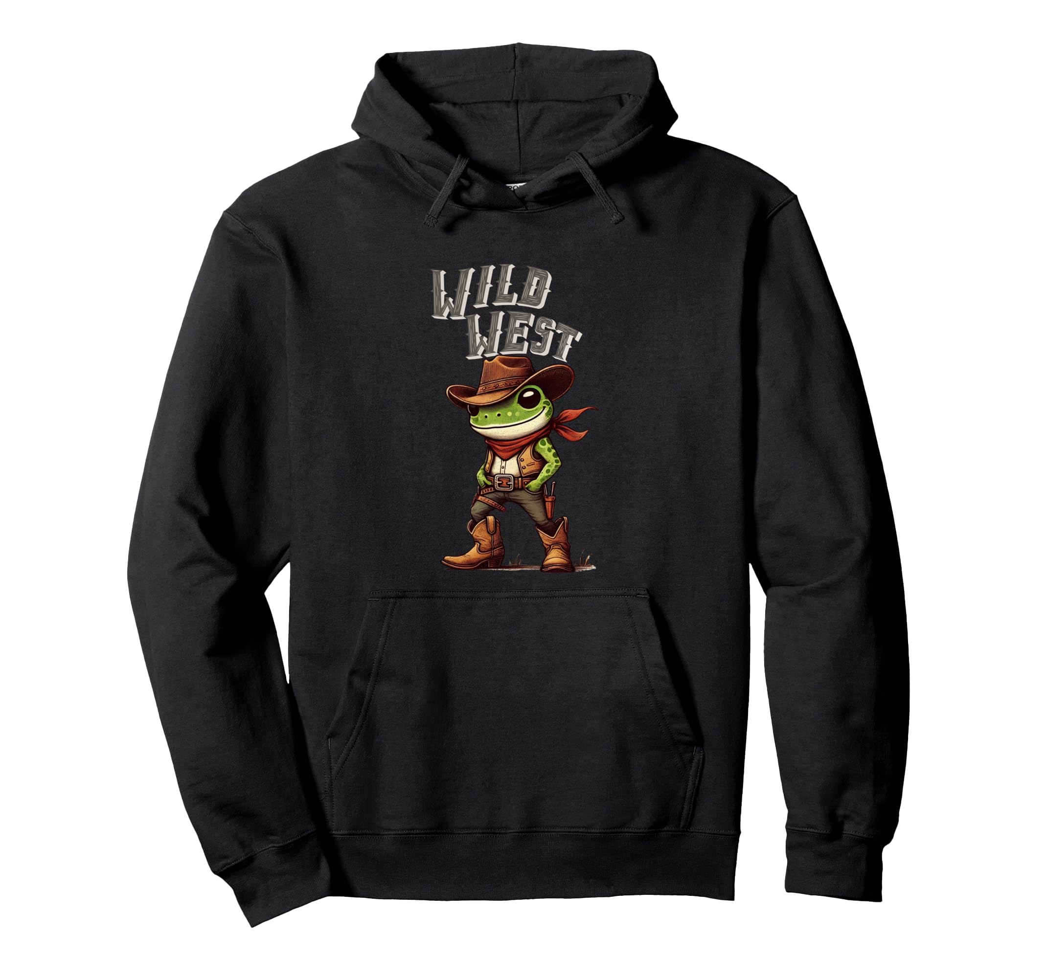 Cowboy Frog Western Frog Cowboy Frog Hoodie - Trendy Graphic Unisex - T-Shirt, Sweatshirt, Hoodie