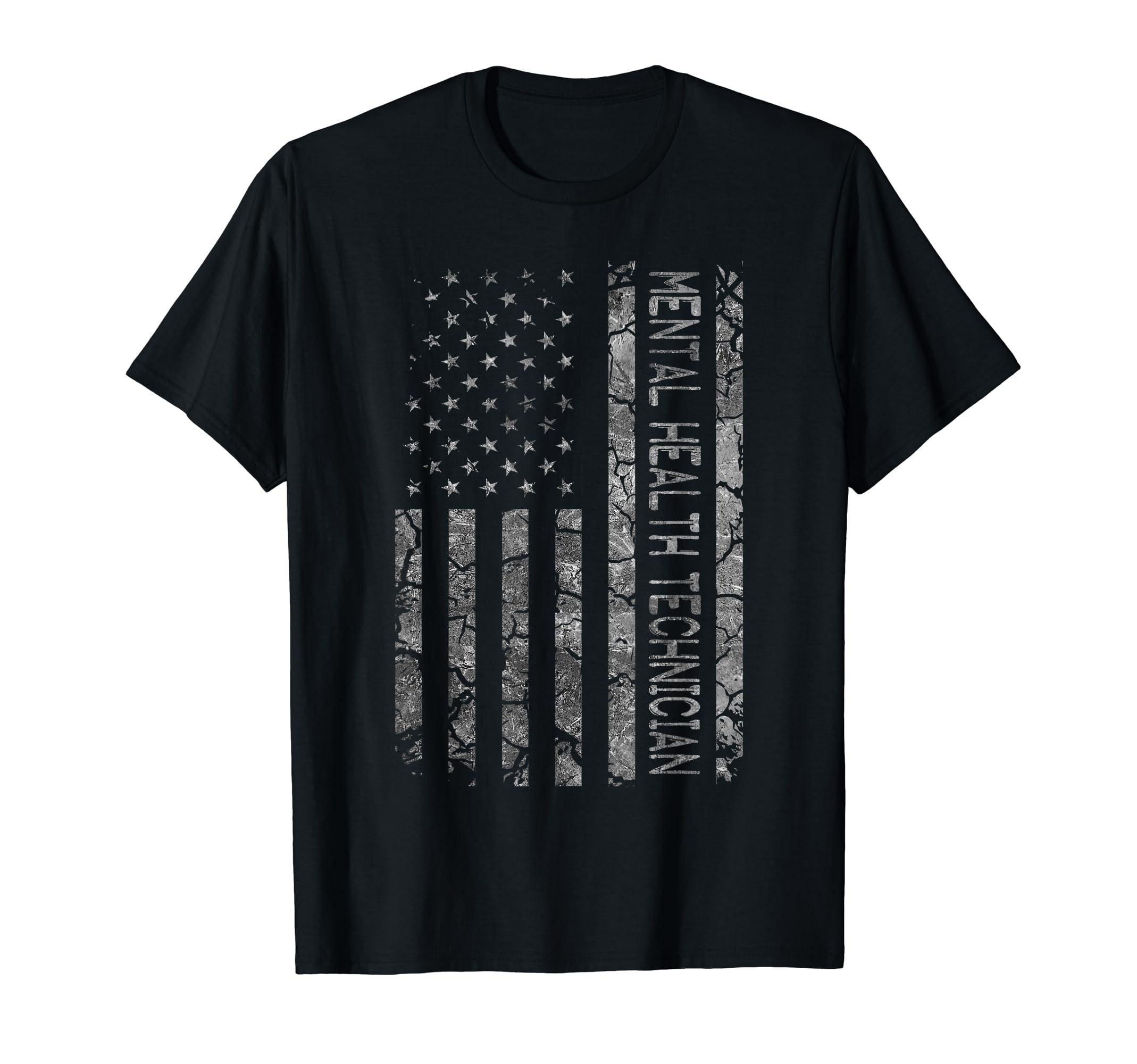Funny Job Title American Flag Mental T-Shirt - Streetwear Style Unisex - T-Shirt, Sweatshirt, Hoodie