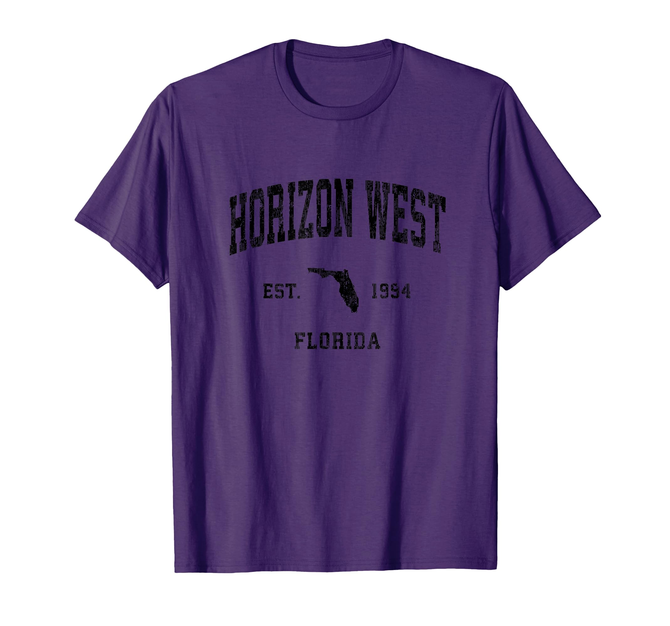 Horizon West Florida Fl Athletic Black T-Shirt - Graphic Print Unisex - T-Shirt, Sweatshirt, Hoodie