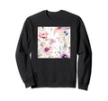 Watercolor Flowers Pattern Sweatshirt - Streetwear Style Unisex - T-Shirt, Sweatshirt, Hoodie