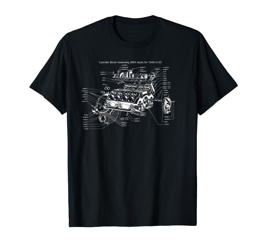 Car Engine Schematic Diagram Blueprint Hoodie - Unique Graphic Unisex - T-Shirt, Sweatshirt, Hoodie