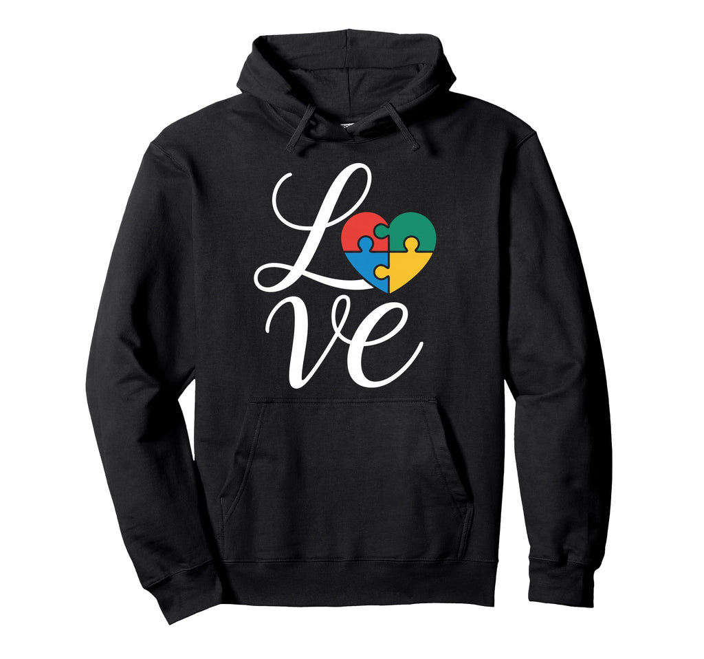 Autism Mom Dad Love Autistic Child Hoodie - Unique Graphic for Adults - T-Shirt, Sweatshirt, Hoodie