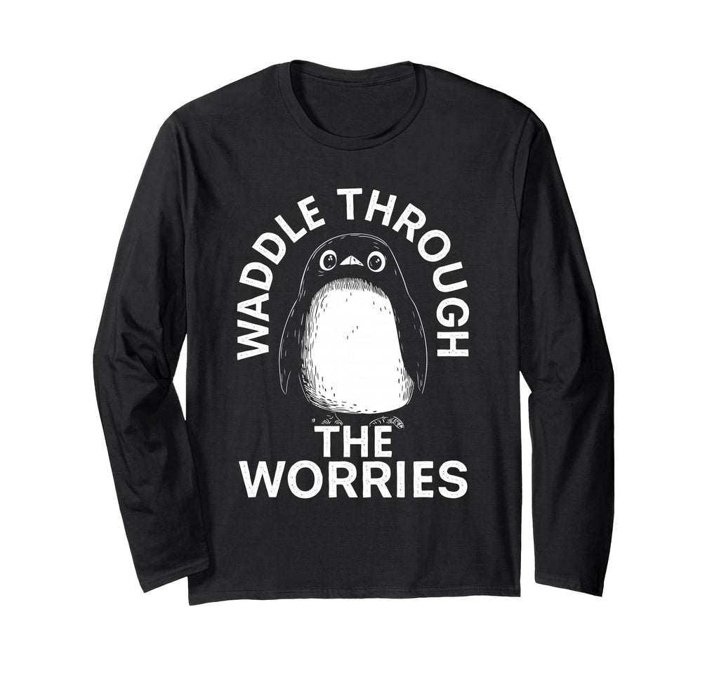 Penguin Overthinkers And Anxious Minds T-Shirt - Trendy Graphic for Adults - T-Shirt, Sweatshirt, Hoodie