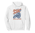 Motorcycle Racing Distressed Hoodie - Minimalist Print for Adults - T-Shirt, Sweatshirt, Hoodie