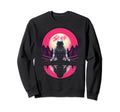 Synthwave Astronaut Cyberpunk 80S Sweatshirt - Minimalist Print for Adults - T-Shirt, Sweatshirt, Hoodie